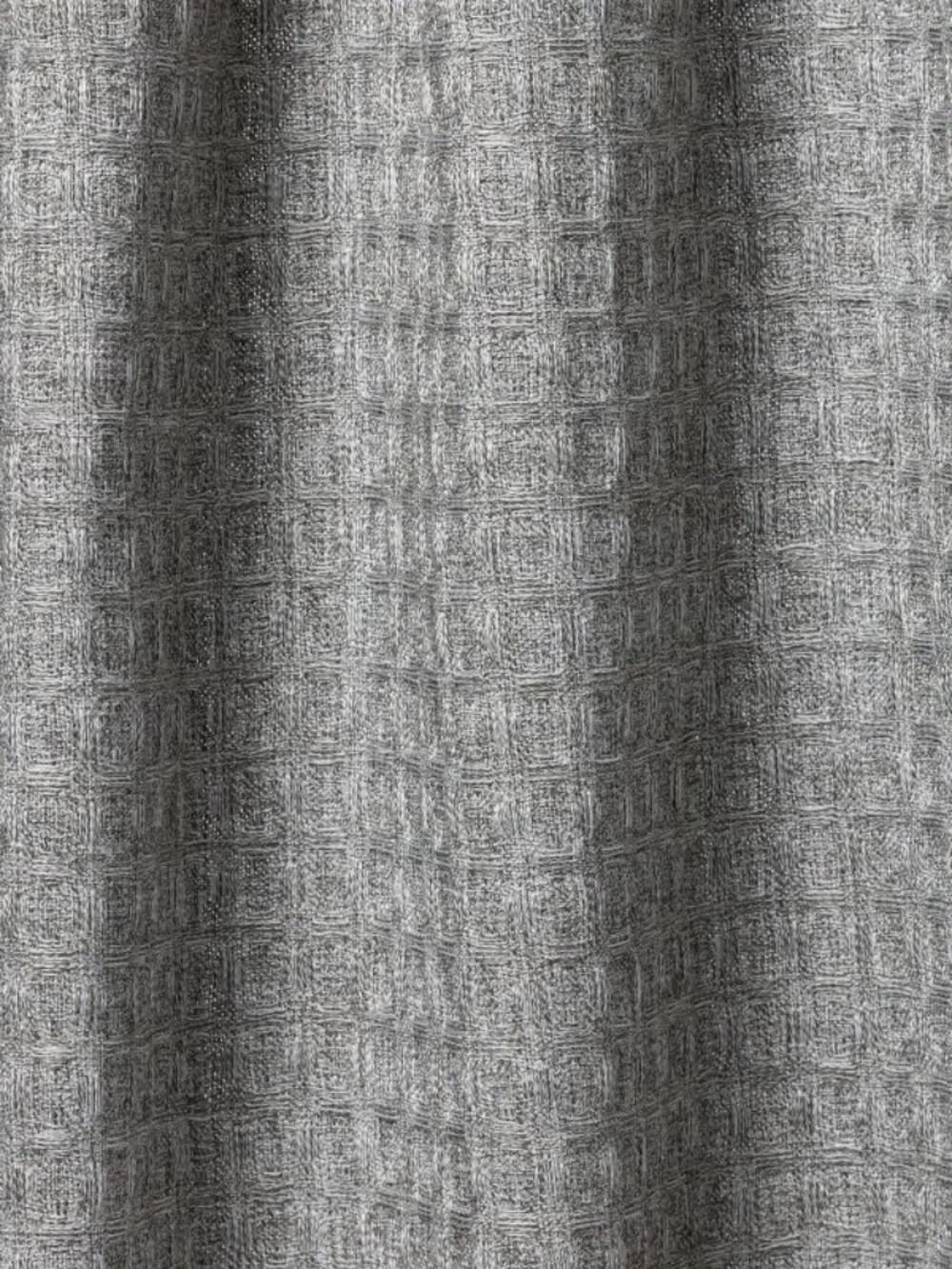 Waffle Weave Shower Curtain Gray - Threshold